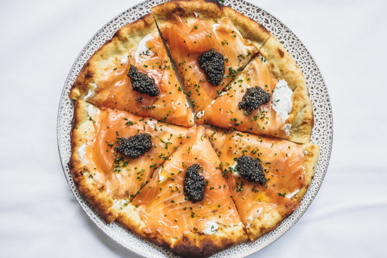 Iconic Smoked Salmon pizza